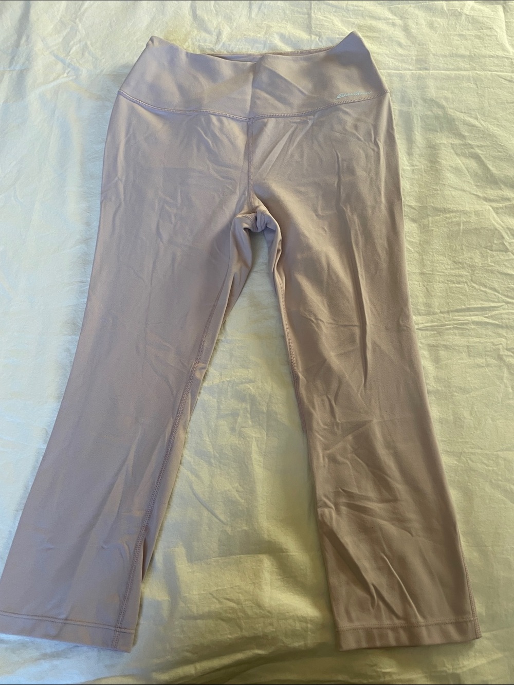 Eddie Bauer size 10 crop Light Mauve High-Waist Performance Leggings